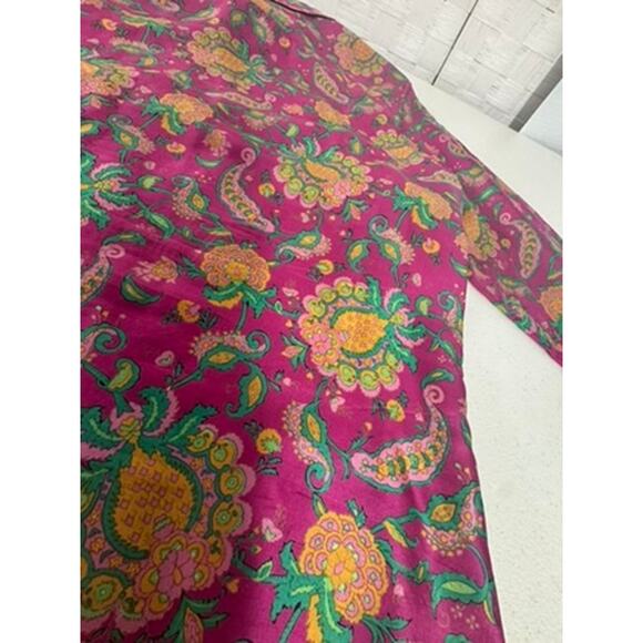 "Lauren Ralph Lauren"Silk Blouse SZ 2X Paisleigh Whimsical Fairy Quiet Luxury - Picture 11 of 11